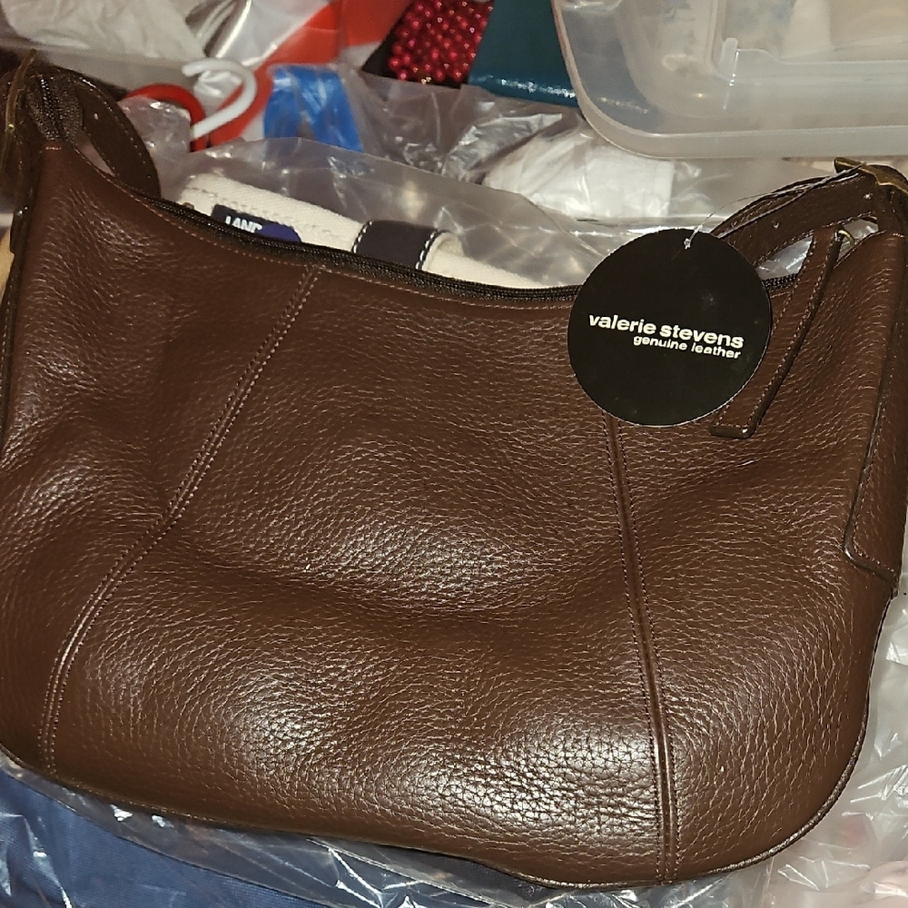 Valerie Stevens Brown Leather Women's Bag